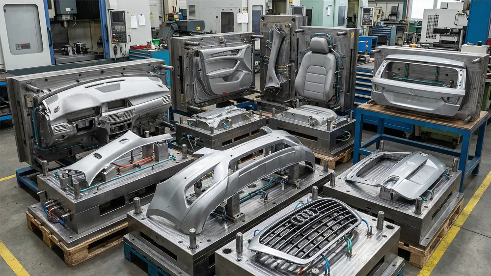 Stampi ad iniezione per interni ed esterni automobilistici