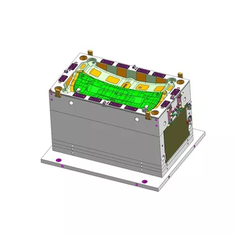 Stampo ad iniezione per pannello di rivestimento del portellone posteriore automobilistico