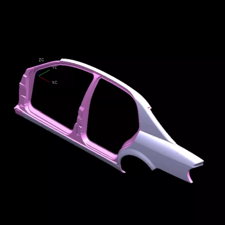 Stampo per stampaggio pannello laterale destro automobilistico