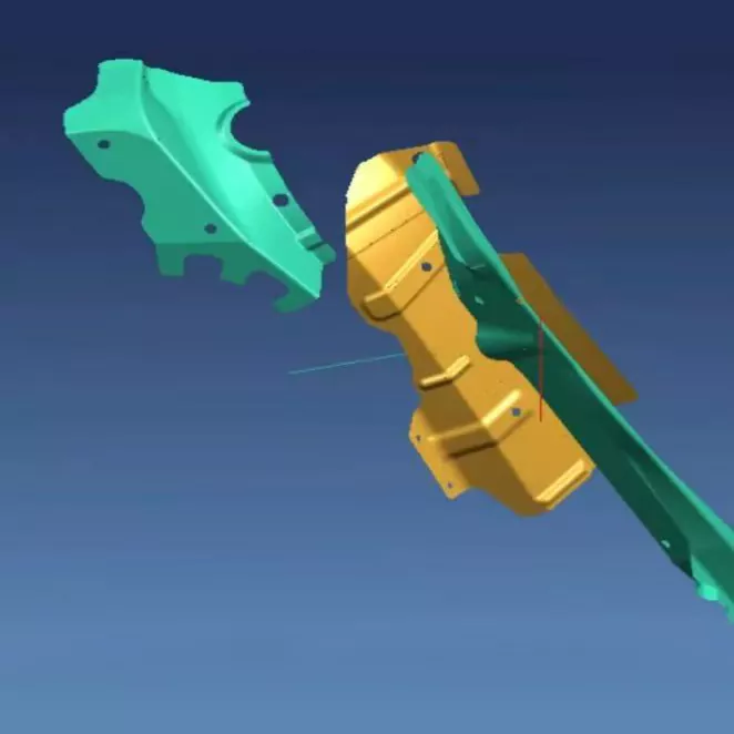 Stampi per stampaggio di piccole piastre di rinforzo per il settore automobilistico